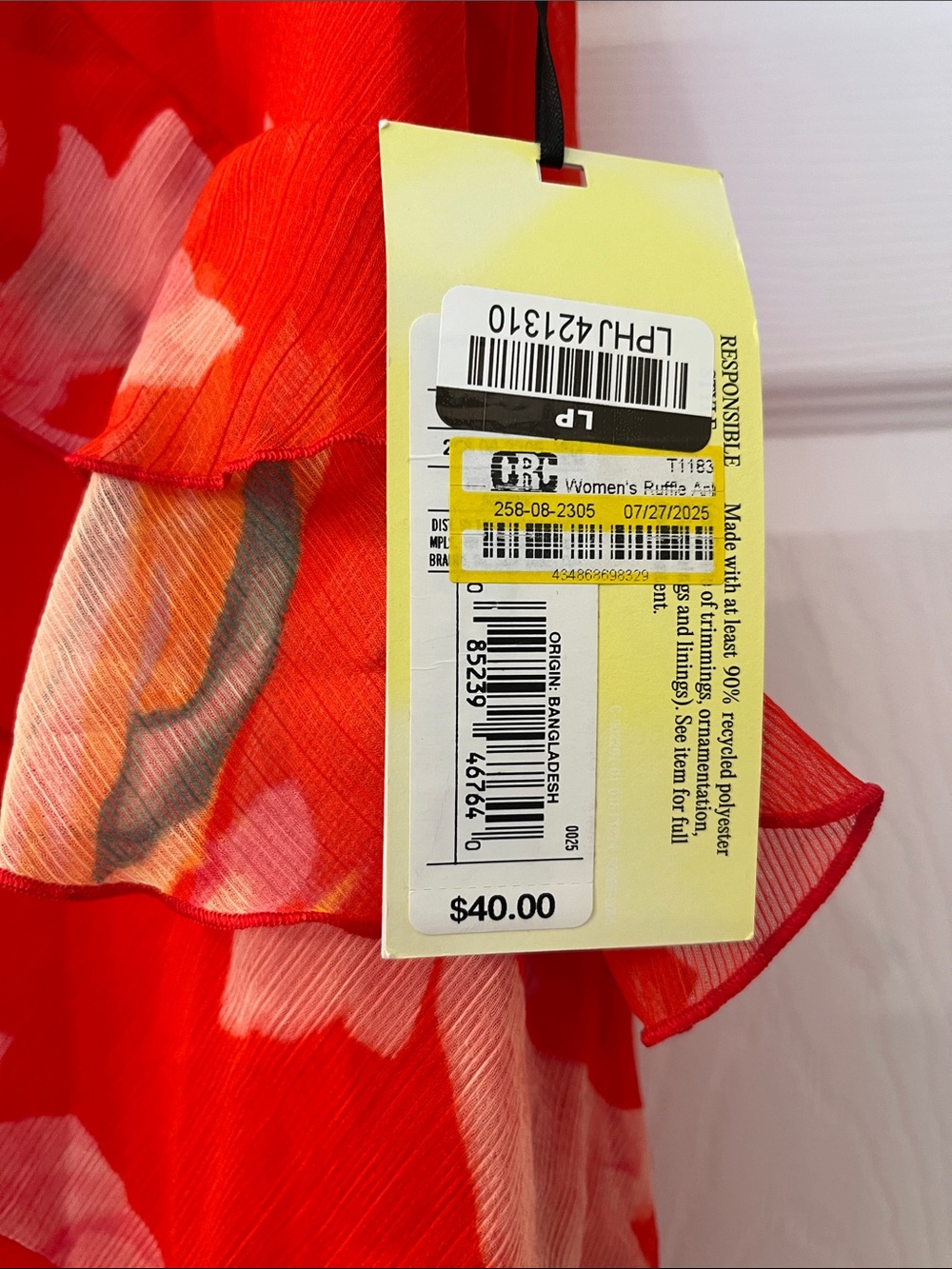 Future Collective Floral Ruffle Dress – Medium – NWT - Picture 2 of 2